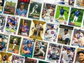 Chicago Cubs baseball trading card collage