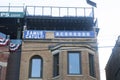 Chicago Cubs Eamus Catuli Sign on Building Across from Wrigley F Royalty Free Stock Photo