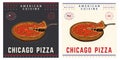 Chicago Deep Pan pizza style american food