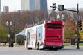 Chicago double decker bus Royalty Free Stock Photo