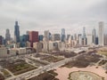 Chicago downtown buildings skyline Grant Park