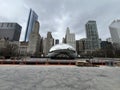Chicago downtown cityscape streets Royalty Free Stock Photo