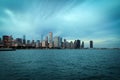 Chicago downtown and Michigan Lake panoramic view, Illinois, USA Royalty Free Stock Photo