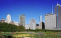 Chicago downtown park Royalty Free Stock Photo