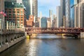 Chicago downtown river Royalty Free Stock Photo