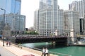 Chicago Downtown & River Royalty Free Stock Photo