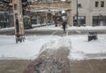 CHICAGO - FEBRUARY 2, 2011: The morning after more than 20 inches of snow fell The Great Chicago Blizzard of 2011