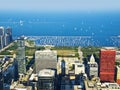 Chicago Harbor and Lake Michigan Royalty Free Stock Photo