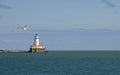 Chicago Harbor Lighthouse Royalty Free Stock Photo