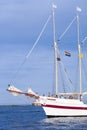 CHICAGO, IL - JULY 10, 2018 - The Tall Ship Windy sailing on Mi Royalty Free Stock Photo