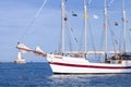 CHICAGO, IL - JULY 10, 2018 - The Tall Ship Windy sailing on Mi Royalty Free Stock Photo