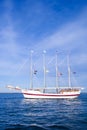 CHICAGO, IL - JULY 10, 2018 - The Tall Ship Windy sailing on Mi Royalty Free Stock Photo