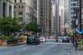 Chicago, IL/USA - circa July 2015: Streets of Downtown Chicago, Illinois Royalty Free Stock Photo