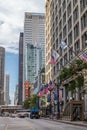 Chicago, IL/USA - circa July 2015: Streets of Downtown Chicago, Illinois Royalty Free Stock Photo