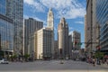 Chicago, IL/USA - circa July 2015: Streets of Downtown Chicago, Illinois Royalty Free Stock Photo