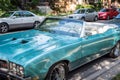 Chicago, IL/USA - 09-03-2017: Classic Buick convertible parked on street in Chicago neighborhood