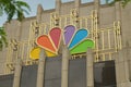 CHICAGO, IL, USA - NBC tower peacock logo. Headquarters facade. Royalty Free Stock Photo