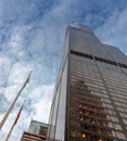 Bottom view of Willis Tower Royalty Free Stock Photo