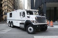 Loomis armored money truck Royalty Free Stock Photo