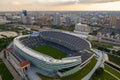 Aerial drone image Soldier Field Chicago
