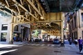 The Old Colony Building by Harold Washington Library-State - Van Buren L Station. Royalty Free Stock Photo