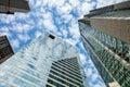 Chicago Illinois city skyscrapers, blue sky background Royalty Free Stock Photo