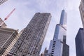 Chicago Illinois city skyscrapers, blue sky background Royalty Free Stock Photo