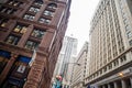 Chicago Illinois city skyscrapers, cloudy sky background Royalty Free Stock Photo