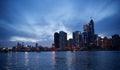 Chicago, Illinois Downtown at Dusk Skyline