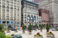 CHICAGO, ILLINOIS - JUL 15, 2018: Streets of Downtown Chicago on July 15, 2018 Royalty Free Stock Photo