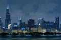 Chicago Illinois Skyline Royalty Free Stock Photo