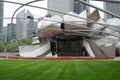 CHICAGO, ILLINOIS, UNITED STATES - MAY 12, 2018: Jay Pritzker Pavilion is the concert shell designed by architect Frank