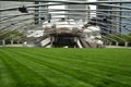 CHICAGO, ILLINOIS, UNITED STATES - May 12, 2018: Jay Pritzker Pavilion at Millennium Park in Downtown. Large open-air Royalty Free Stock Photo