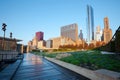 The Lurie Garden at Millennium Park in Chicago Royalty Free Stock Photo