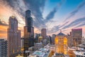 Chicago, Illinois, USA Skyline at Dusk Royalty Free Stock Photo