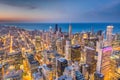 Chicago, Illinois USA aerial skyline Royalty Free Stock Photo