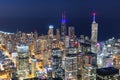 Chicago, Illinois USA aerial skyline towards Lake Michigan Royalty Free Stock Photo