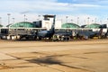 Aerial view of the Chicago`s O`Hare Airport ORD Royalty Free Stock Photo