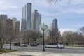 Navy Pier on sunny day in Chicago,Illinois,USA Royalty Free Stock Photo