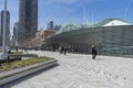 Chicago`s Navy Pier with Grand Ballroom on sunny day Royalty Free Stock Photo