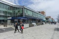 Chicago`s Navy Pier with Grand Ballroom on sunny day Royalty Free Stock Photo