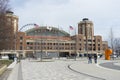 Chicago`s Navy Pier with Grand Ballroom on sunny day Royalty Free Stock Photo