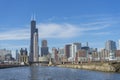 View of The Chicago River and skyscrapers in downtown Chicago,Illinois, USA Royalty Free Stock Photo