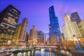 Chicago, Illinois, USA Cityscape Royalty Free Stock Photo