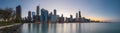 Chicago, Illinois, USA downtown skyline from Lake Michigan Royalty Free Stock Photo