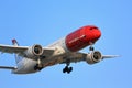 Norwegian Airlines passenger aircraft on final approach