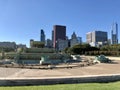 Buckingham Fountain in downtown Chicago Royalty Free Stock Photo