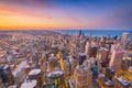 Chicago, Illinois, USA Skyline at Dusk Royalty Free Stock Photo