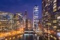 Chicago, Illinois USA Skyline on the River Royalty Free Stock Photo