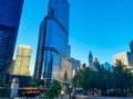 Chicago, Illinois, USA. 07 06 2018. Trump Tower on Chicago River